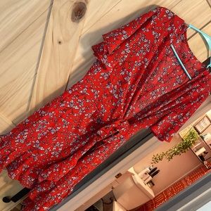 Floral Wrap Dress